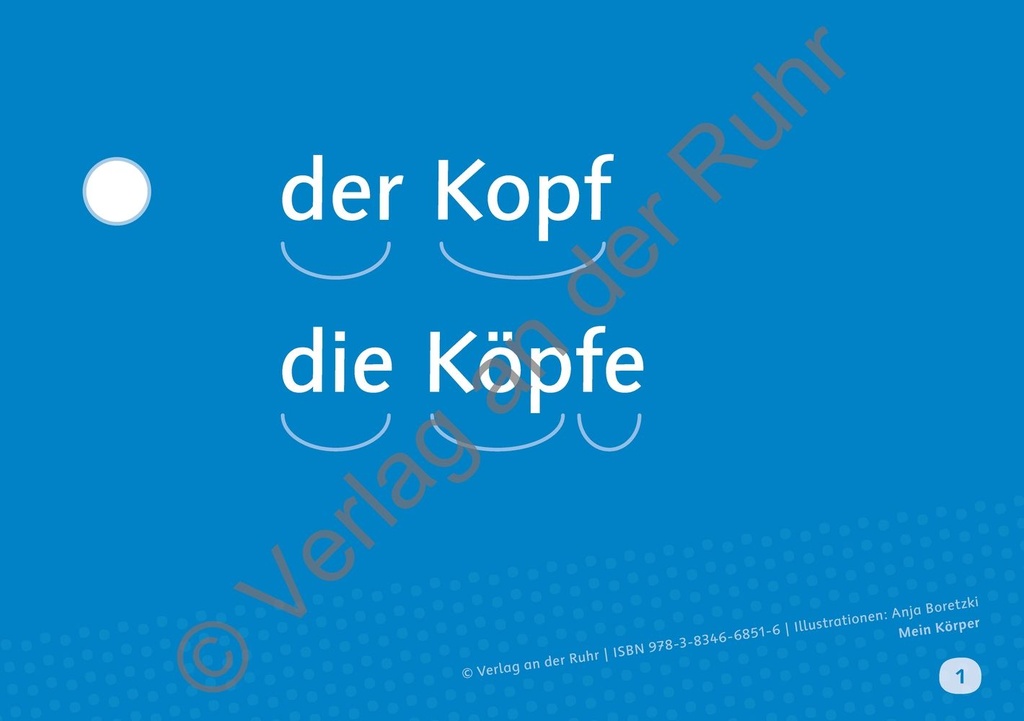 Bildkarten Grundwortschatz: Mein Körper